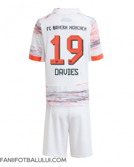 Bayern Munich Alphonso Davies #19 Echipament de Fotbal Replică 2025-26 Copii Deplasare (+ Șorturi)